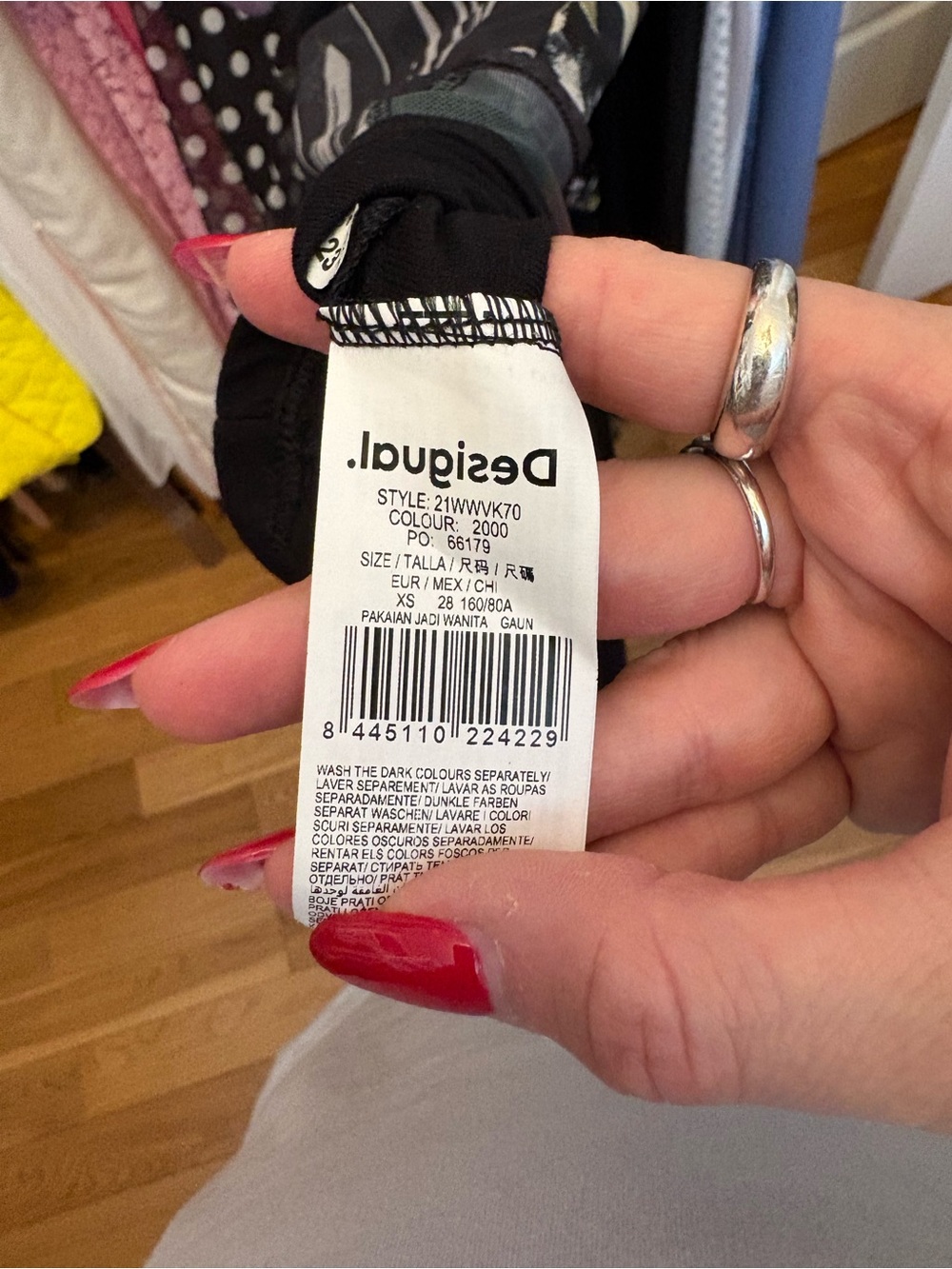 NWT Desigual Amber Mesh Mixed-Print Dress - Picture 10 of 10
